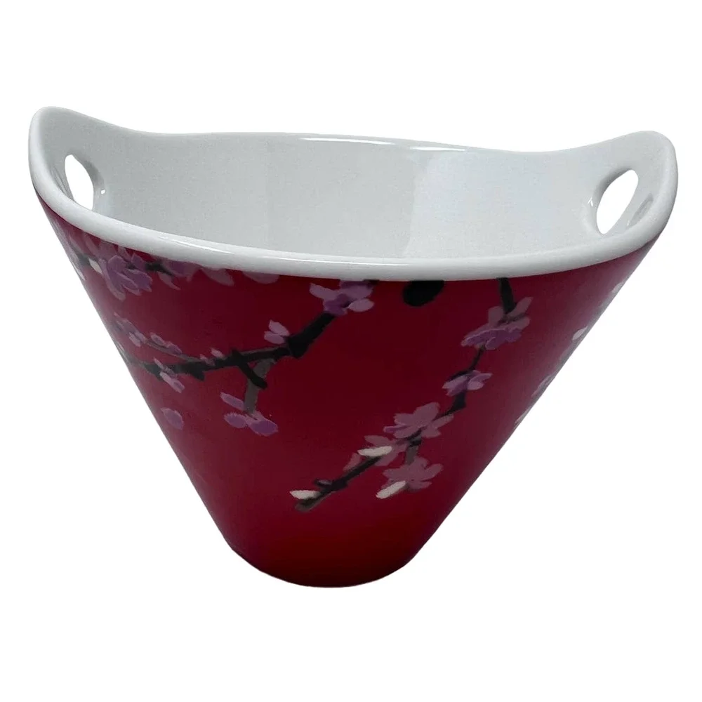 Disney Mickey & Friends Ramen Noodle Bowl Red Minnie Donald Pluto Goofy Daisy‎